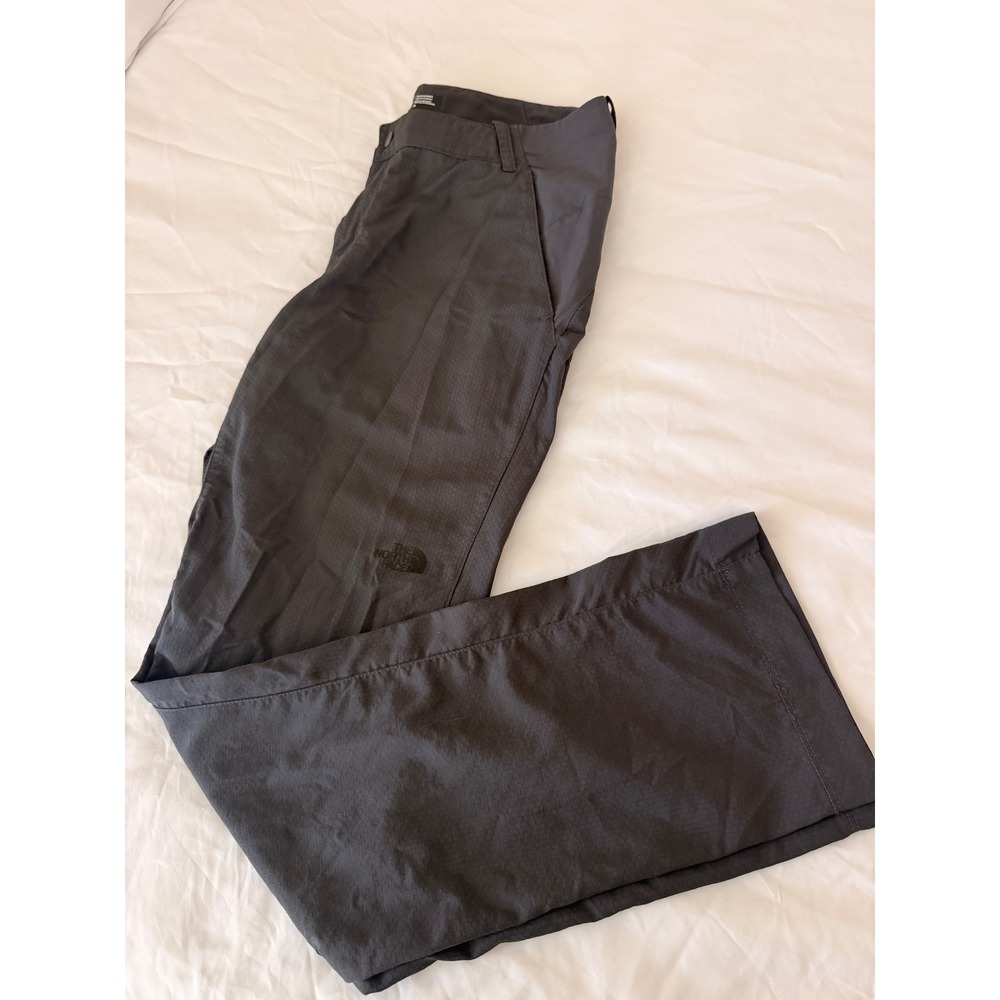 The North Face Mens Gray Hexagon Texture Hiking Pants CE8Y Nylon Trekking 34